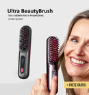 Escova Alisadora Portátil - Ultra BeautyBrush: Recarregável, Portátil e Rápida