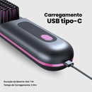 Escova Alisadora Portátil - Ultra BeautyBrush: Recarregável, Portátil e Rápida