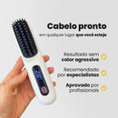 Escova Alisadora Portátil - Ultra BeautyBrush: Recarregável, Portátil e Rápida