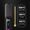 Escova Alisadora Portátil - Ultra BeautyBrush: Recarregável, Portátil e Rápida