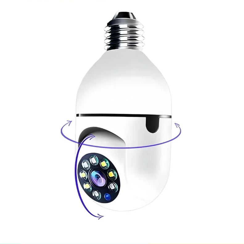 Câmera IP Lâmpada Smart Wi-Fi Full HD com Visão Noturna