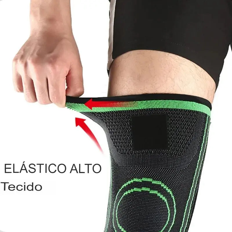 Joelheira de Compressão com Alças Ajustáveis Para Corrida, Treino e Uso Esportivo o Dia Todo