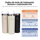 COPO TÉRMICO - Romantic Crown, copo térmico de vácuo, caneca 304 copo isolado de aço inoxidável, 20OZ