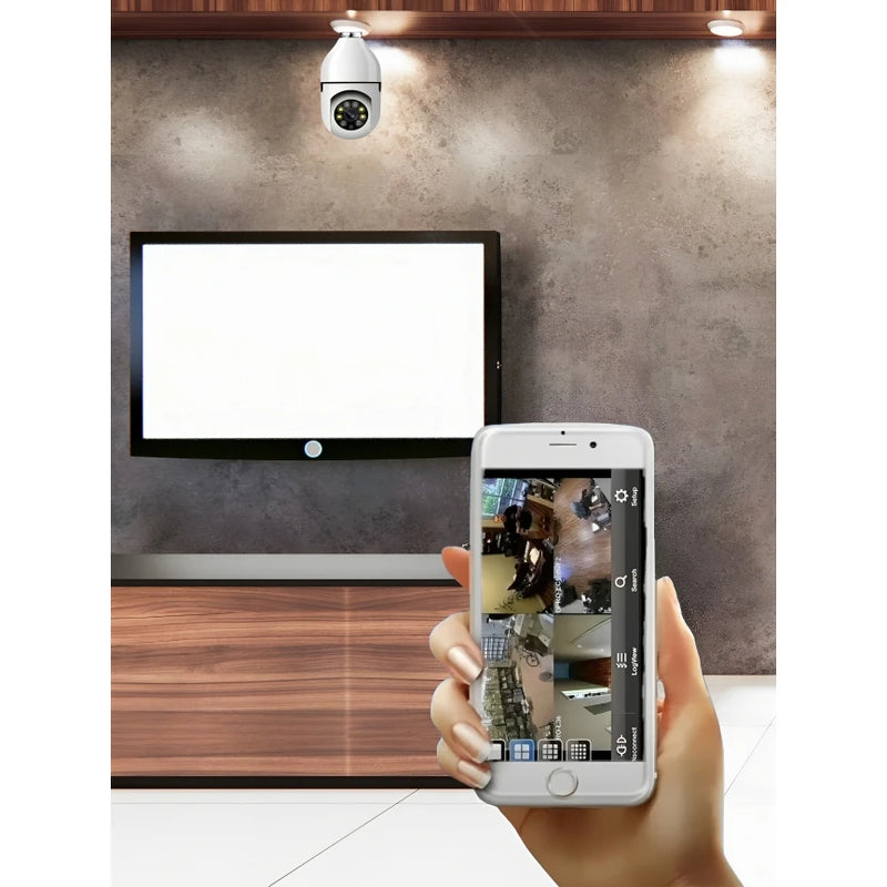 Câmera IP Lâmpada Smart Wi-Fi Full HD com Visão Noturna