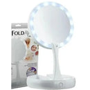 Espelho Com Led De Mesa Para Maquiagem Com Aumento 10x - Doaravel