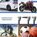 Bomba de Ar Portátil Mini - Elétrica com indicação digital sem fio do pneu