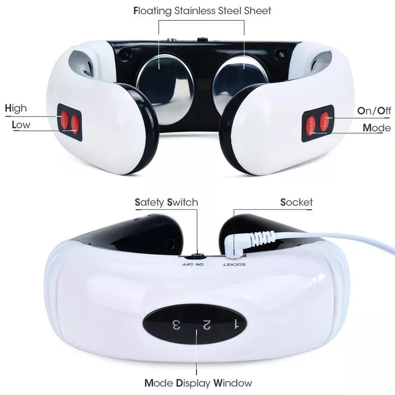 Massageador Elétrico Pescoço - Pulso Elétricos