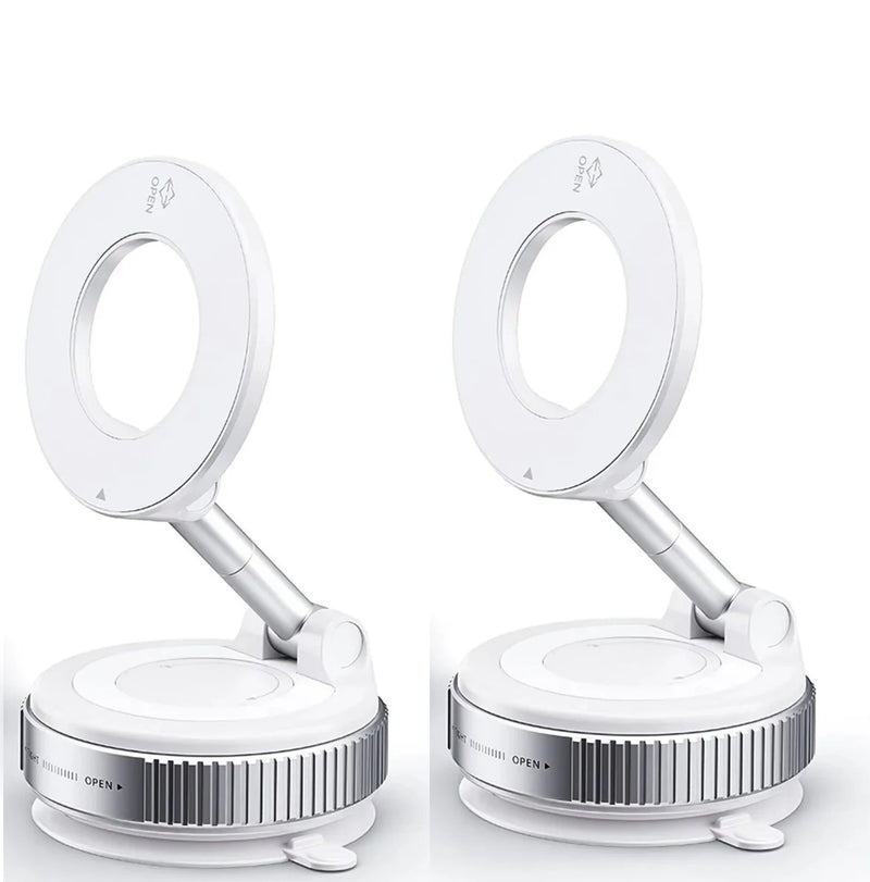 FixCell - Suporte magnético ultra resistente para celular, design dobrável e giratório em 360° com ventosa a vácuo