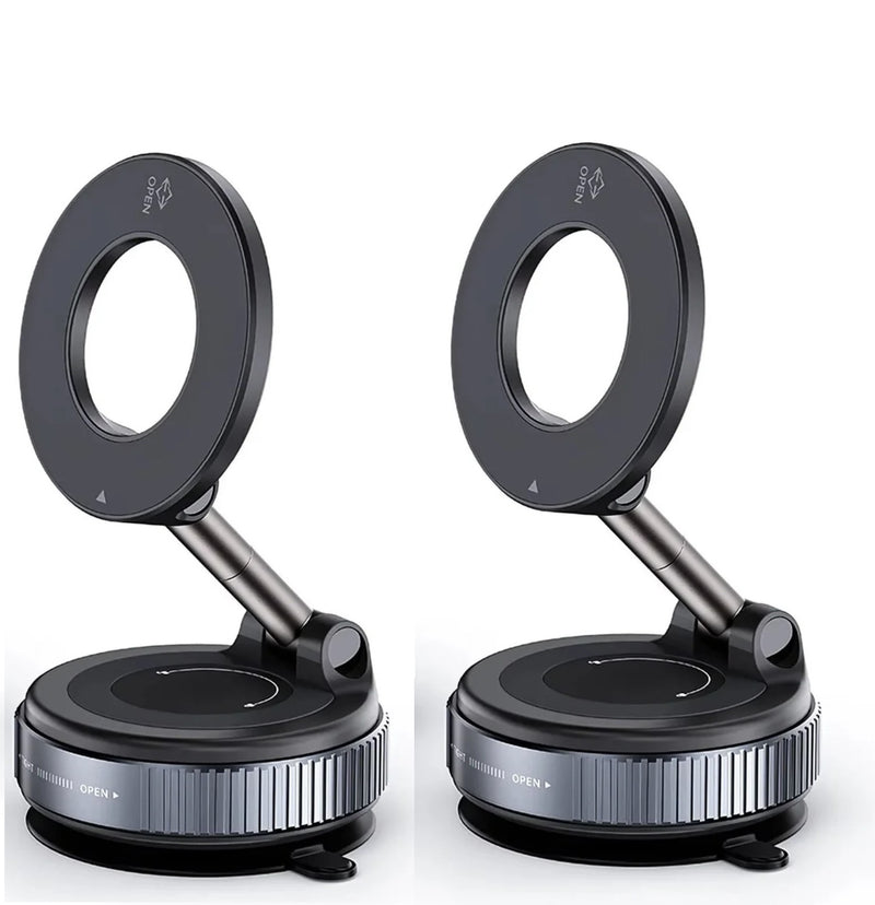 FixCell - Suporte magnético ultra resistente para celular, design dobrável e giratório em 360° com ventosa a vácuo