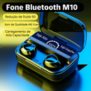 Fones de Ouvido Bluetooth M10 com Microfone, Caixa Carregadora, Fones Sem Fio com Tela de LED.