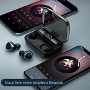 Fones de Ouvido Bluetooth M10 com Microfone, Caixa Carregadora, Fones Sem Fio com Tela de LED.