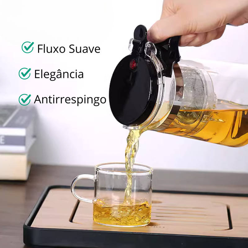 Bule Infusor de Chá - InfusionTea Bule - Elegância e praticidade