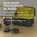AirMic Pro - Microfone de Lapela Sem Fio