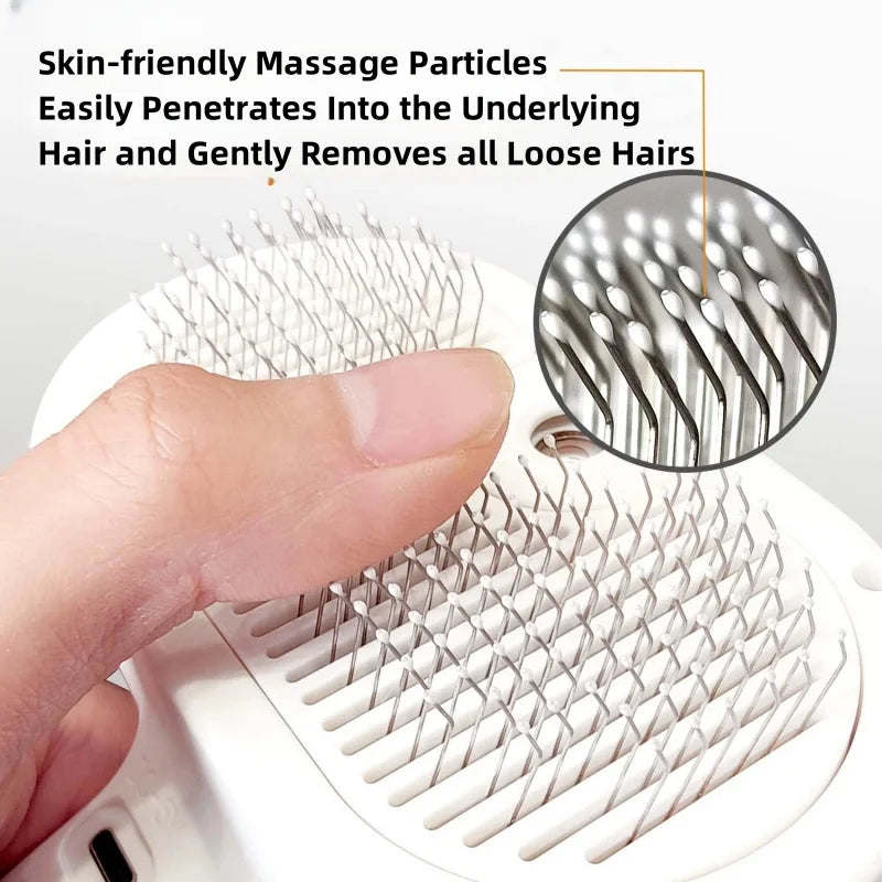 PetClean 3 em 1 - Escova Elétrica que Limpa, Massageia e Remove pelos - Anti-emaranhamento