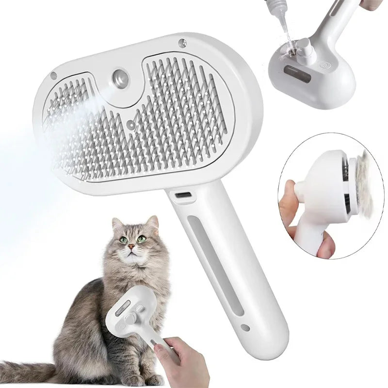 PetClean 3 em 1 - Escova Elétrica que Limpa, Massageia e Remove pelos - Anti-emaranhamento