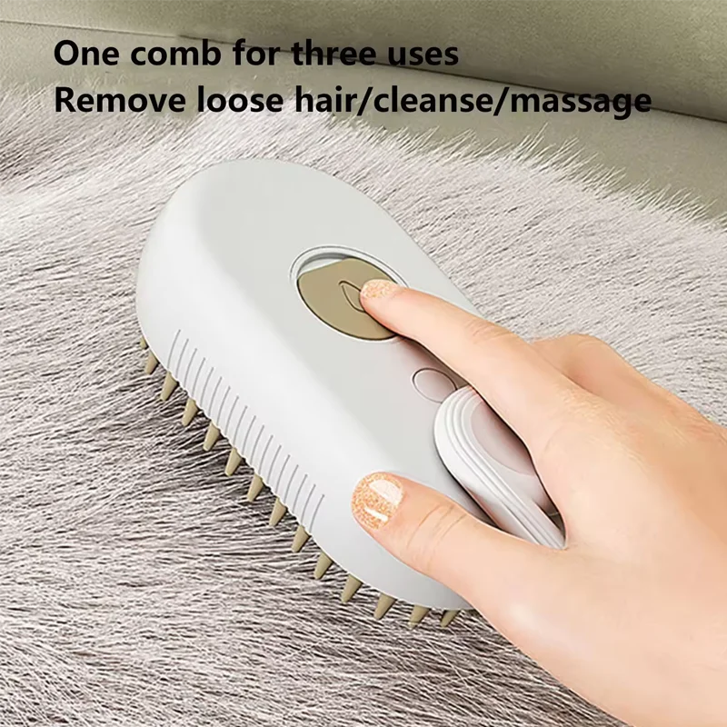 PetClean 3 em 1 - Escova Elétrica que Limpa, Massageia e Remove pelos - Anti-emaranhamento