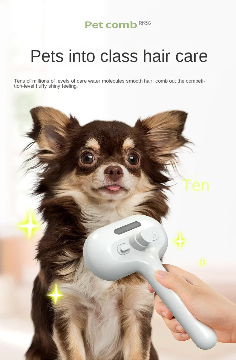 PetClean 3 em 1 - Escova Elétrica que Limpa, Massageia e Remove pelos - Anti-emaranhamento