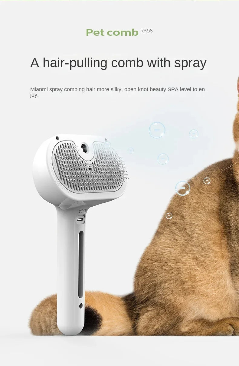 PetClean 3 em 1 - Escova Elétrica que Limpa, Massageia e Remove pelos - Anti-emaranhamento