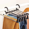 SmartRack Pro — Cabide Multifuncional 5 em 1 para Organização de Roupas!