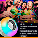 Lampada de Luz Led Rgb Bluetooth Música Caixa Som Festa Musica