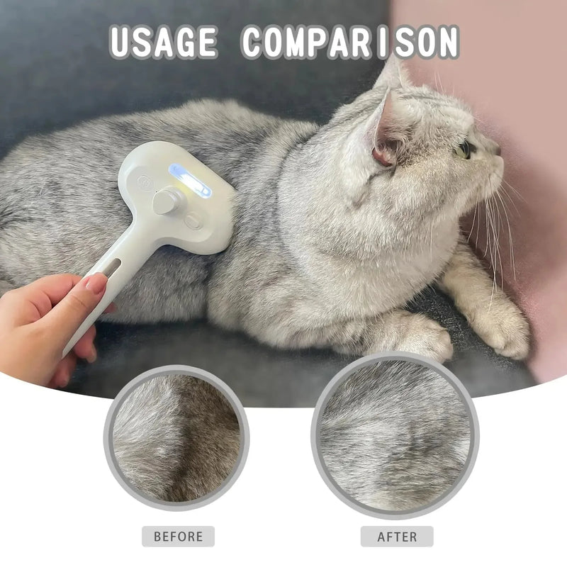 PetClean 3 em 1 - Escova Elétrica que Limpa, Massageia e Remove pelos - Anti-emaranhamento