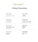 PetClean 3 em 1 - Escova Elétrica que Limpa, Massageia e Remove pelos - Anti-emaranhamento