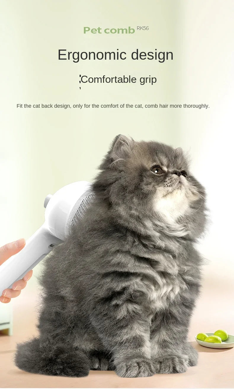 PetClean 3 em 1 - Escova Elétrica que Limpa, Massageia e Remove pelos - Anti-emaranhamento