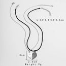 Colar de aço inoxidável - Coração quebra-cabeça