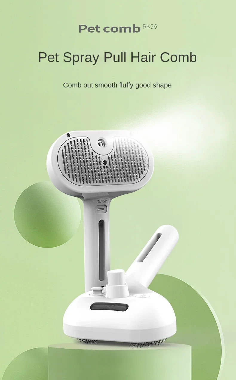 PetClean 3 em 1 - Escova Elétrica que Limpa, Massageia e Remove pelos - Anti-emaranhamento