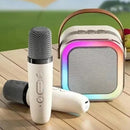 Karaokê Portátil com Caixa de Som Bluetooth e Microfone Sem Fio