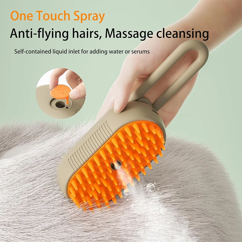 PetClean 3 em 1 - Escova Elétrica que Limpa, Massageia e Remove pelos - Anti-emaranhamento
