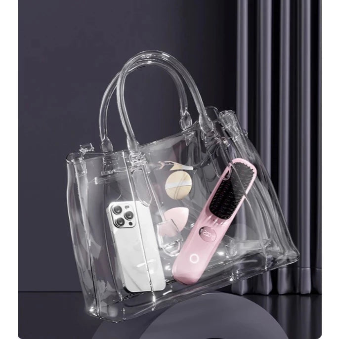 Escova Alisadora Portátil - Ultra BeautyBrush: Recarregável, Portátil e Rápida