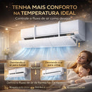 Defletor de Ar Split Premium - Direcionador de Vento, evite Gripe e Alergia