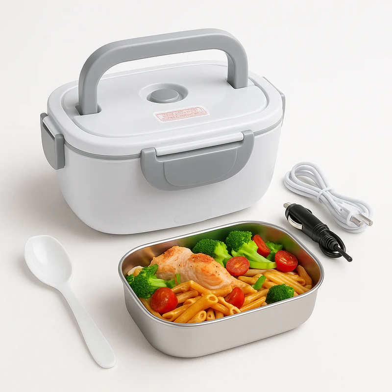 Marmita Elétrica Portátil 2 em 1 – ThermoBox Aqueça sua comida onde estiver